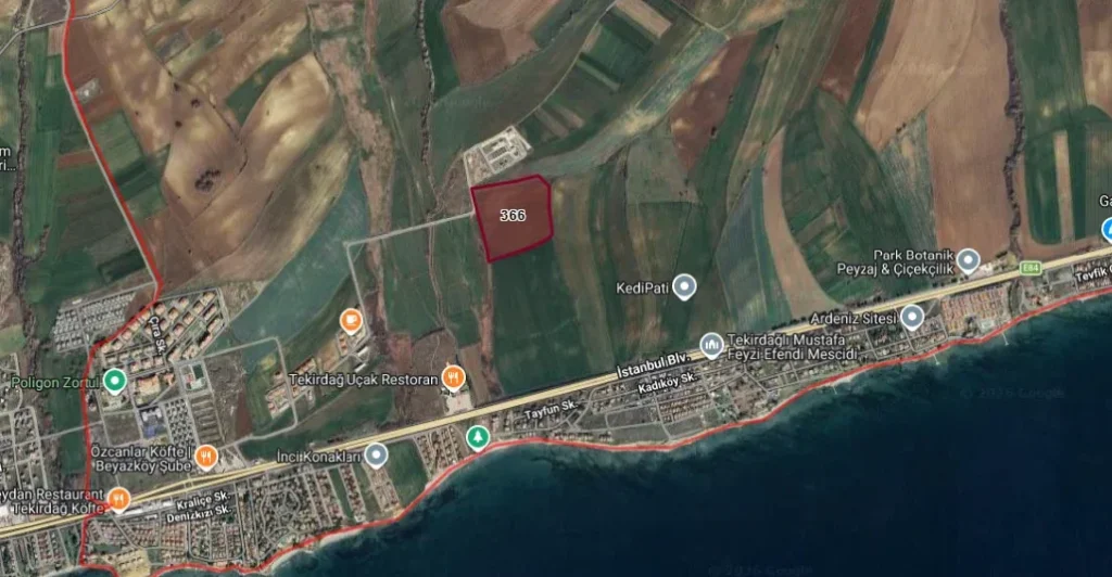 Süleymanpaşa Gazioğlu — Tarla, 61.550 m² (0/366)